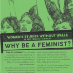 YBA feminist flier green