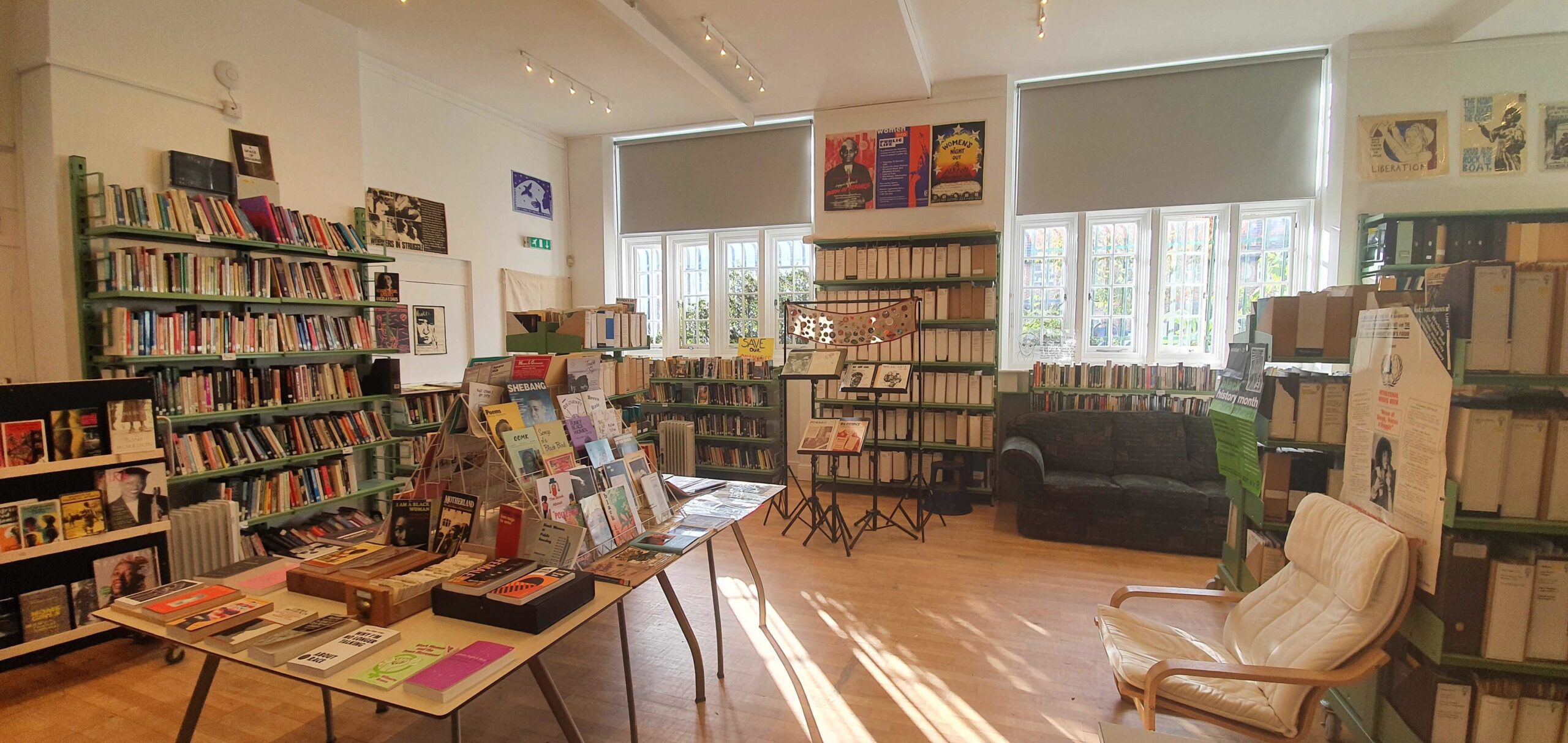 Warm space @ The Feminist Library – can you donate?