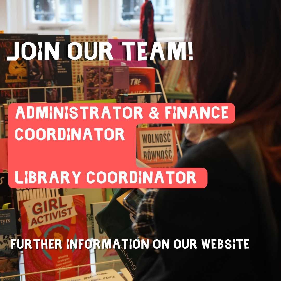 We’re hiring: Administrator & Finance Coordinator and Library Coordinator